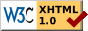 Validado XHTML Transitional 1.0 por W3C